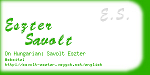 eszter savolt business card